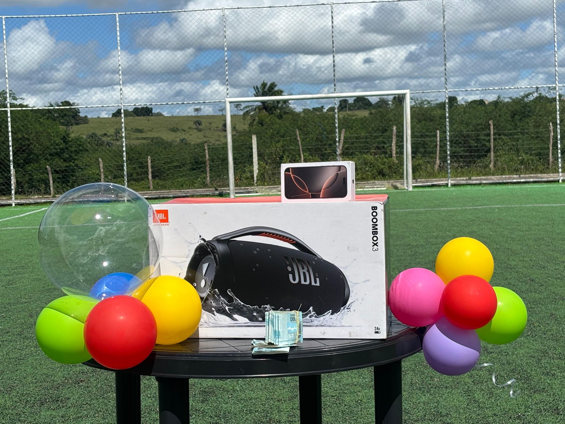 CENTENA : IPHONE 16 PRO MAX  + JBL BOOMBOX 3 OU 12.000,00 MIL NO PIX SORTEIO 23 DE JULHO
