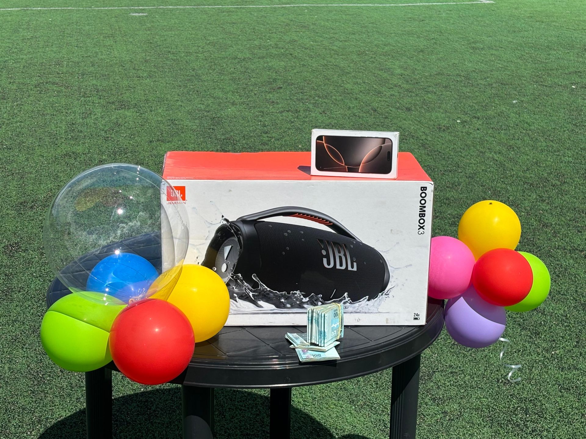 CENTENA : IPHONE 16 PRO MAX  + JBL BOOMBOX 3 OU 12.000,00 MIL NO PIX SORTEIO 02 DE AGOSTO