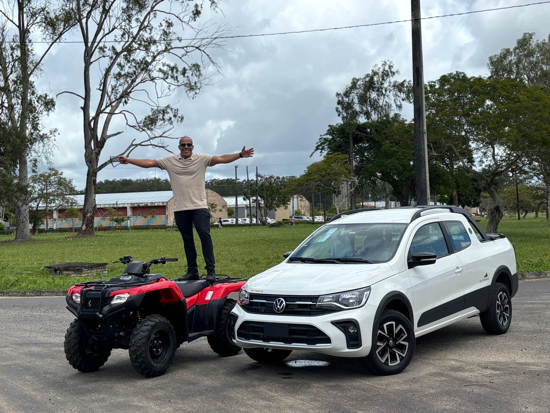 MILHAR : SAVEIRO EXTREME 2025 + QUADRICICLO TRX 420 FOURTRAX 2025 OU 180.000,00 MIL NO PIX SORTEIO 06 DE SETEMBRO 