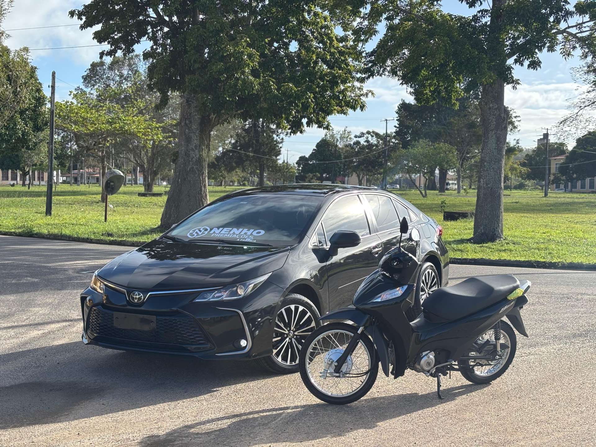 MILHAR : KIT BLACK COROLLA XEI 2025 + BIZ 125es 2025 OU 180.000,00 MIL NO PIX SORTEIO 13 DE SETEMBRO