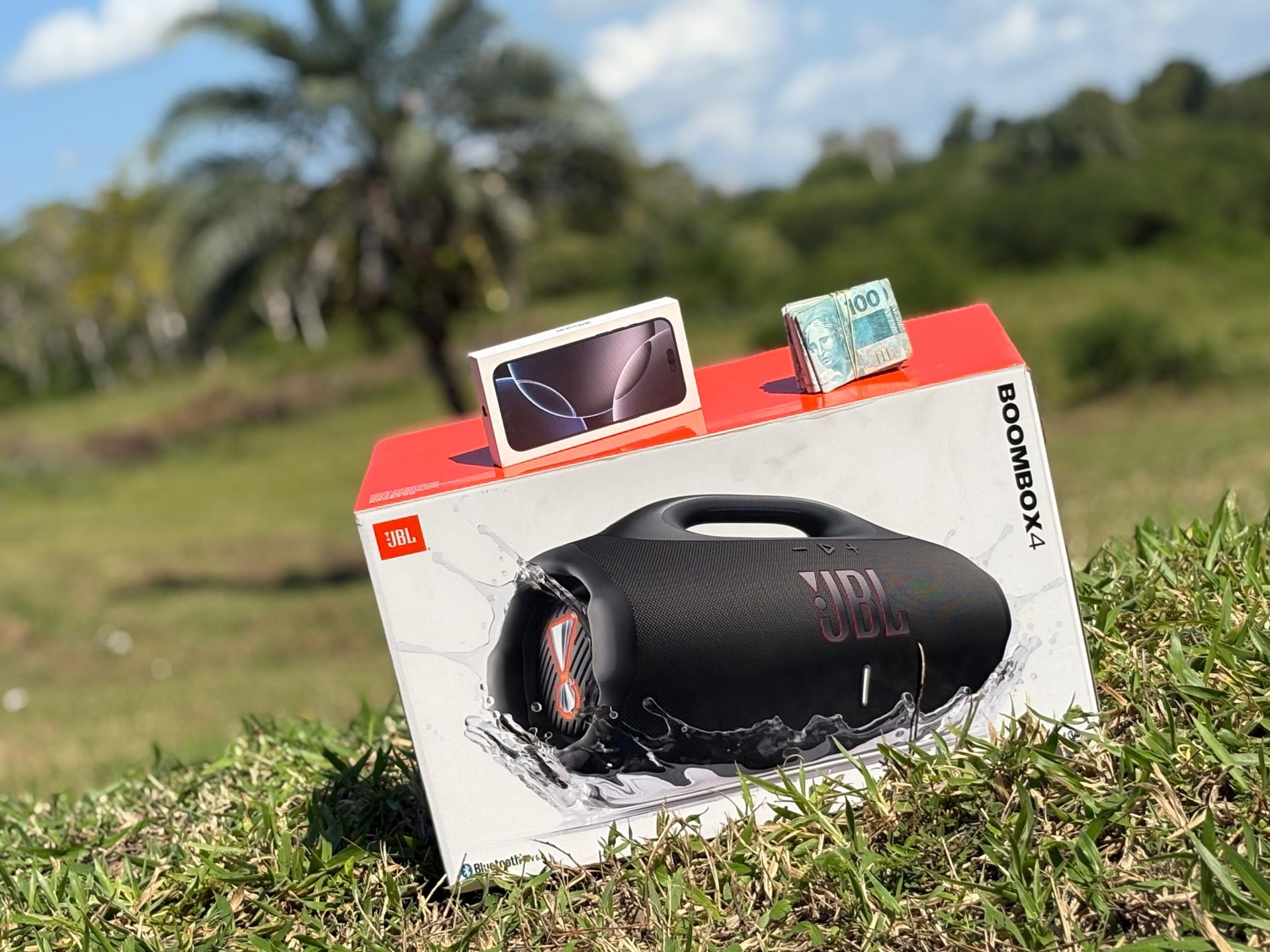 CENTENA : IPHONE 16 PRO MAX  + JBL BOOMBOX 4 OU 12.000,00 MIL NO PIX SORTEIO 13 DE SETEMBRO