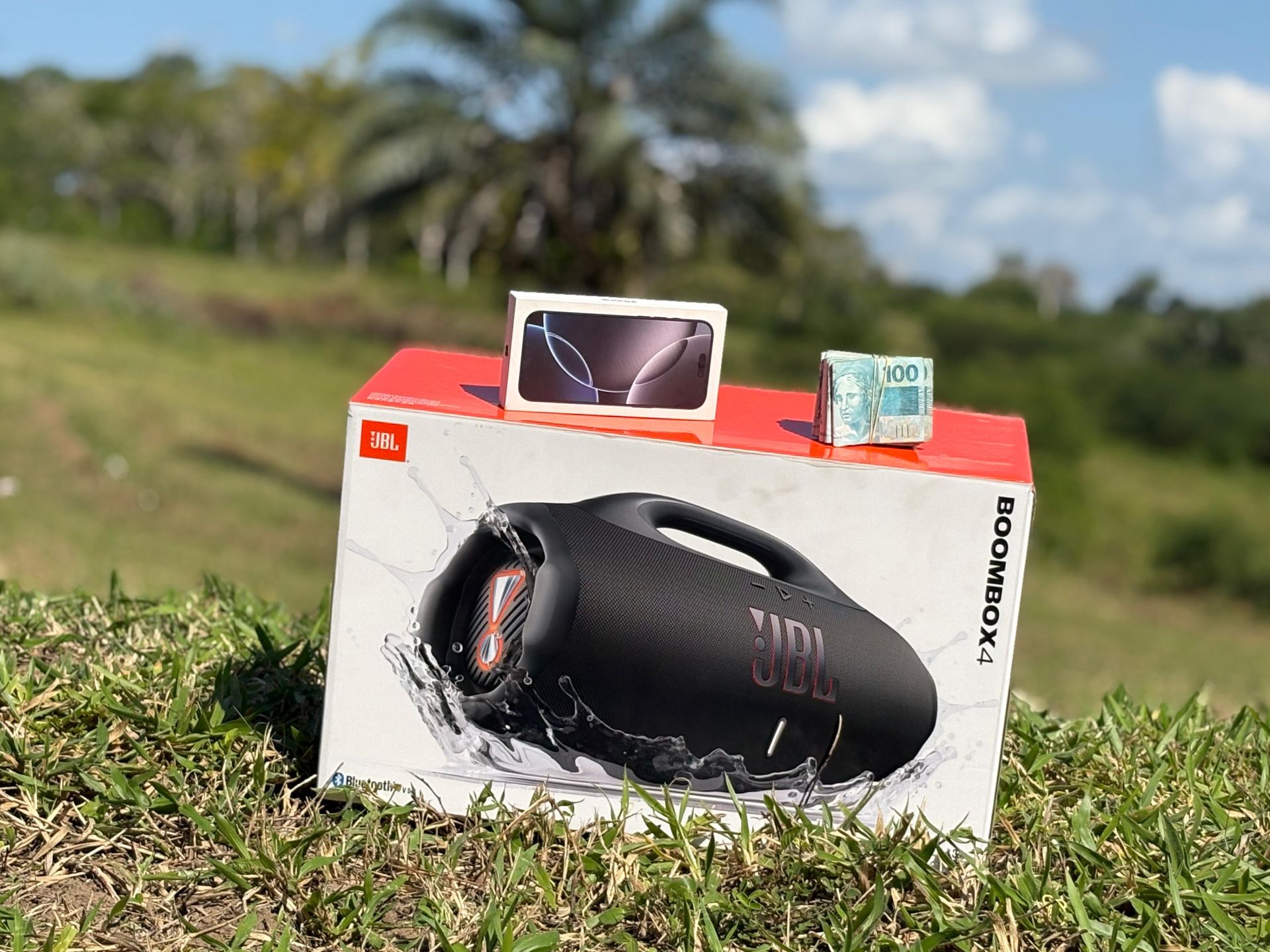 CENTENA : IPHONE 16 PRO MAX  + JBL BOOMBOX 4 OU 12.000,00 MIL NO PIX SORTEIO 27 DE SETEMBRO