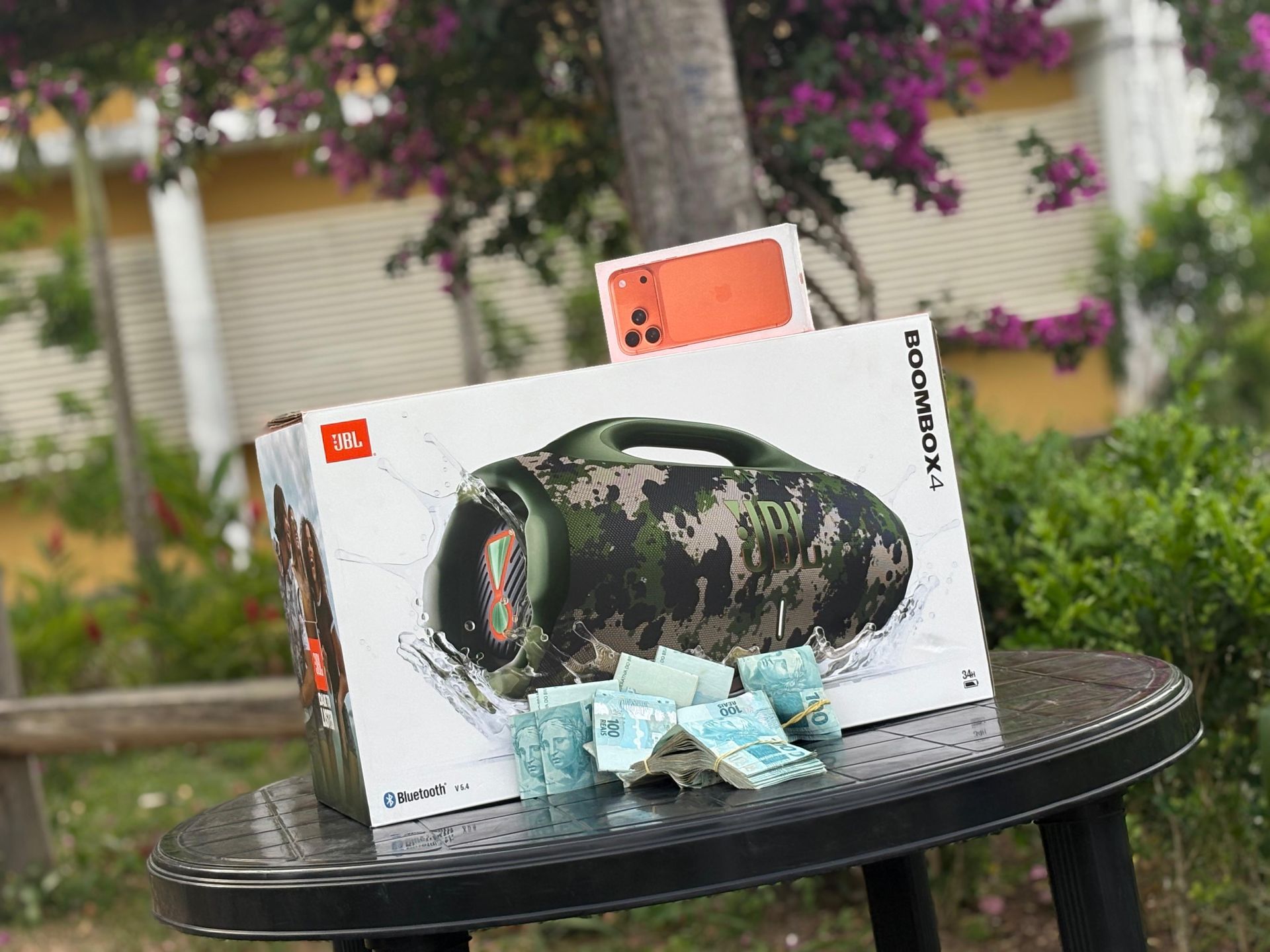 CENTENA : IPHONE 17 PRO MAX  + JBL BOOMBOX 4 OU 15.000,00 MIL NO PIX SORTEIO 10 DE JANEIRO