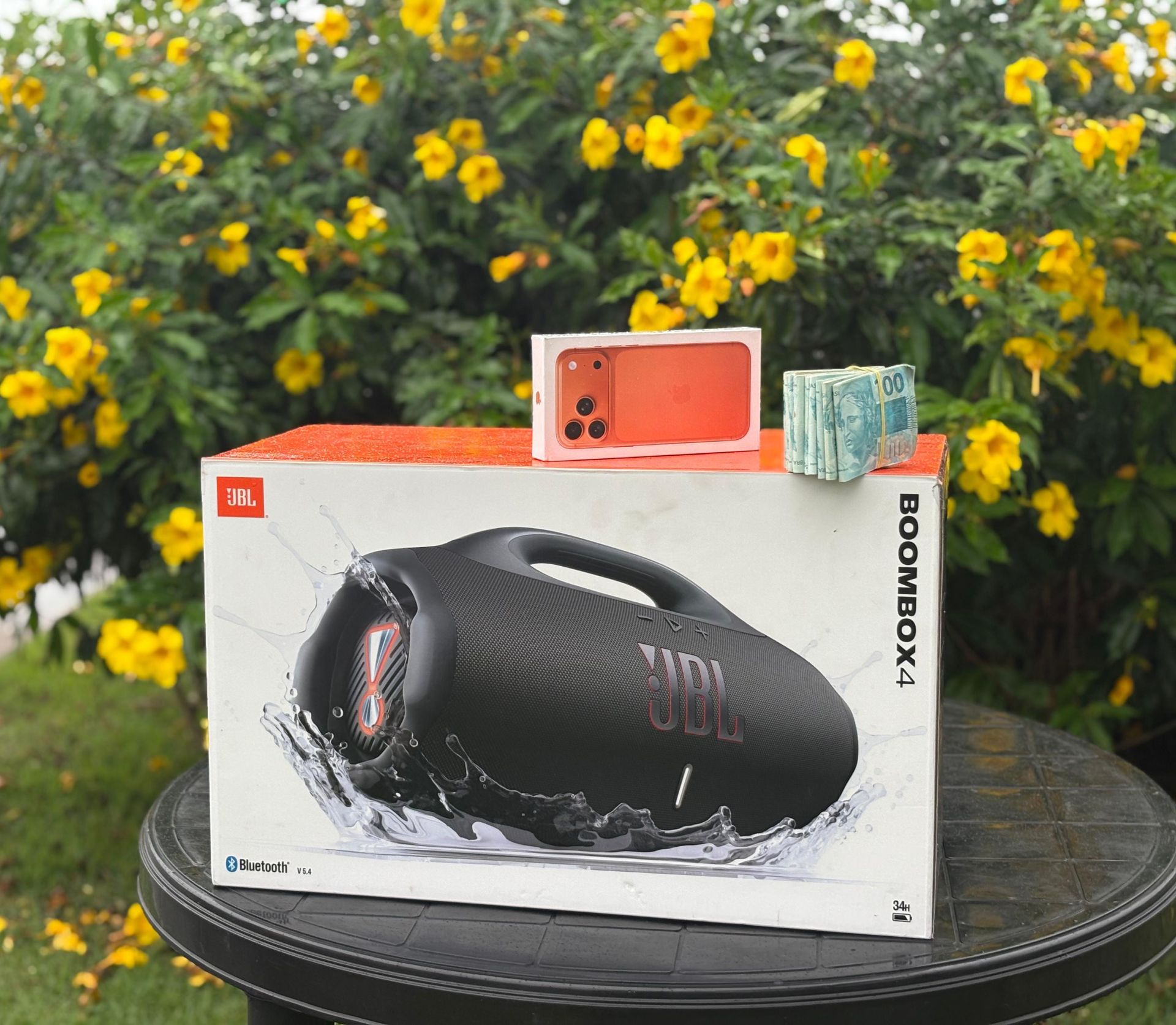 CENTENA : IPHONE 17 PRO MAX  + JBL BOOMBOX 4 OU 15.000,00 MIL NO PIX SORTEIO 24 DE JANEIRO