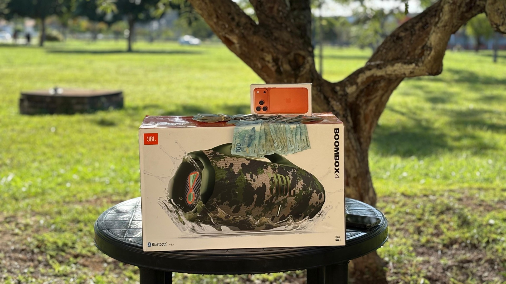 CENTENA : IPHONE 17 PRO MAX  + JBL BOOMBOX 4 OU 15.000,00 MIL SORTEIO 21 DE FEVEREIRO 