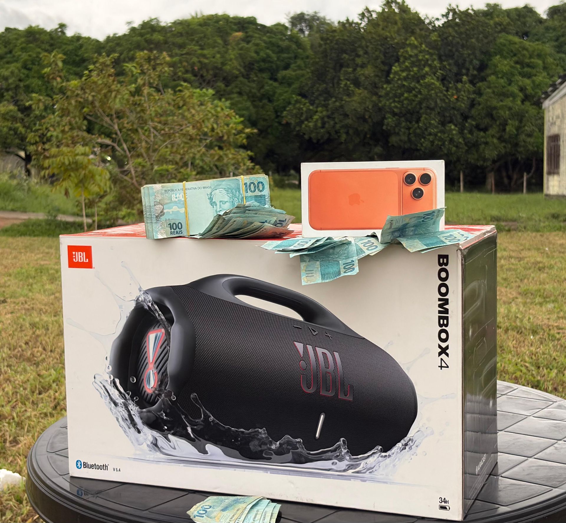 CENTENA : IPHONE 17 PRO MAX  + JBL BOOMBOX 4 OU 15.000,00 MIL SORTEIO 07 DE MARÇO