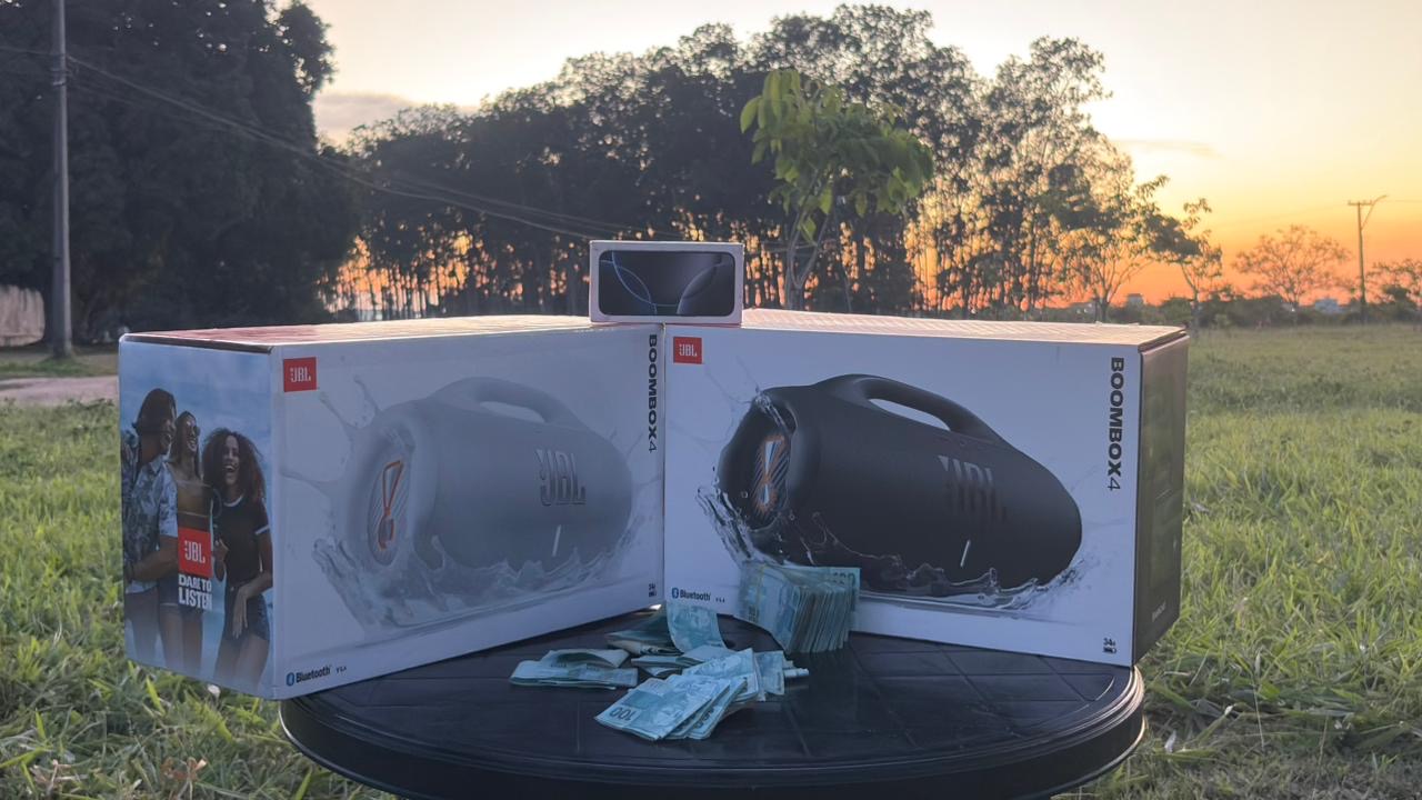 CENTENA : IPHONE 16 PRO MAX + 02 JBL BOOMBOX 4 OU 15.000,00 MIL NO PIX SORTEIO 28 DE MARÇO